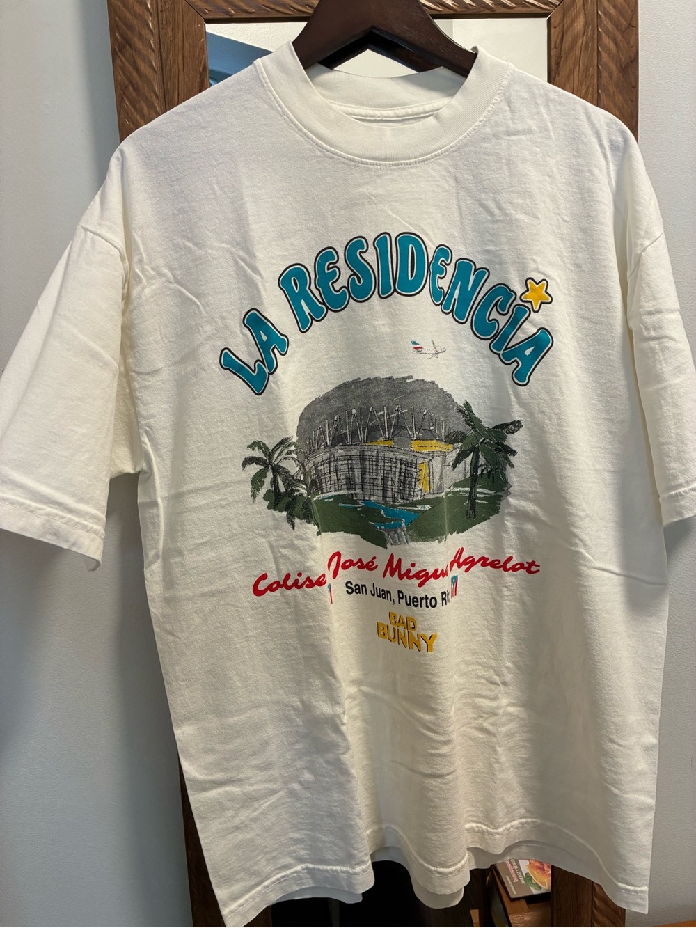 Bad Bunny La Residencia Graphic Tee - White